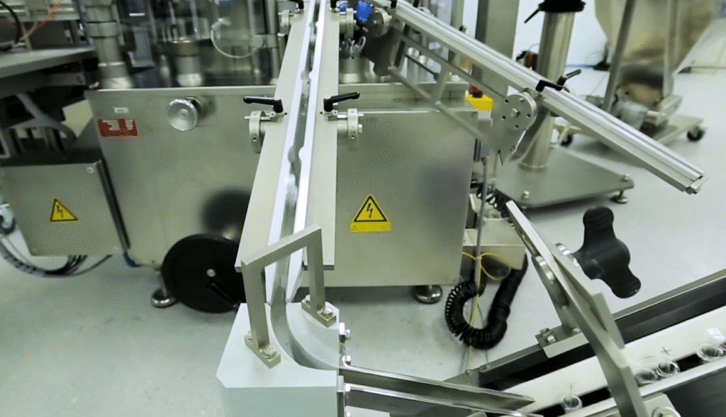 transport syringe spuiten conveyor