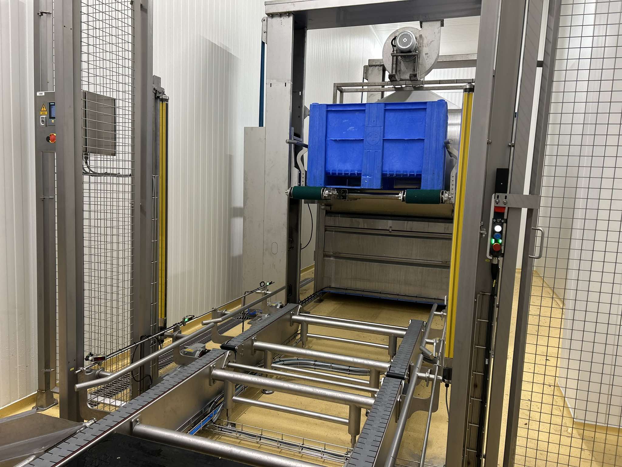 Industriele waslijn wasmachine bakkenwasser